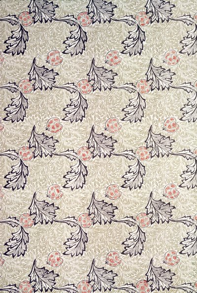 「アップル」の壁紙デザイン（プリントコットン） 作： William Morris